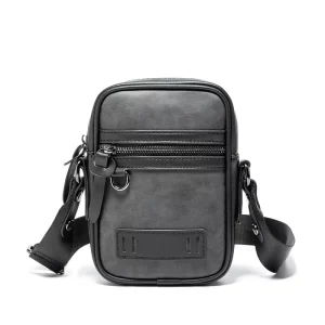 Black Messenger Bag Cross Body Mobile Phone Small Messenger Bags with Brand Custom logo Sling Bag