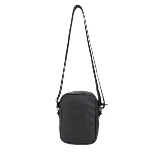 Black Pu Leather Crossbody Bags Cross Body Mini Shoulder Sling Bags