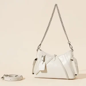 Black Warrior Top Grain Leather Bag Fall Winter Waxed Cracked Shoulder Tote Luxury Handheld Purse New Arrival