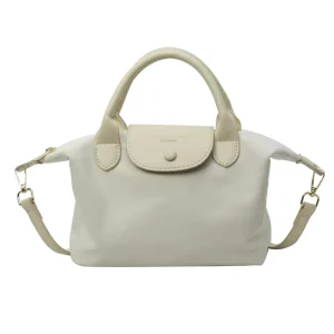 Black White Solid Color Zipper Closure Large Capacity Canvas Casual Shoulder Shopping Travel Handbag Women Unisex Daily Boho