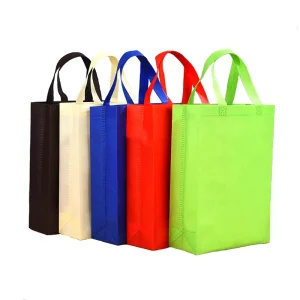 Blank Clothing Reusable Eco friendly Laminated Non woven Shopping Bag with Custom Logo Custom Size Hand Length Handle