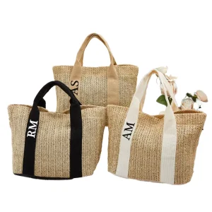Bohemian Straw Woven Crossbody Bag for Women Large Capacity Summer Beach Tote Casual Vacation Essentials Versatile