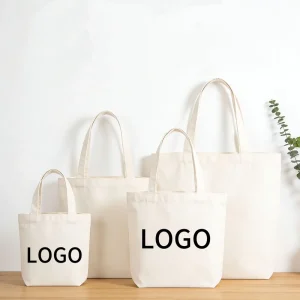 Bolsas De Tela Ecologicas Con Logotipo Y Tamano Personalizables Fabricadas Con Lona De Algodon Reciclado De Alta Calidad