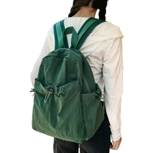 Boys Casual Large Capacity Nylon Backpack Polyester Japanese Style for Middle School College Students Popular Campus Travel Bag