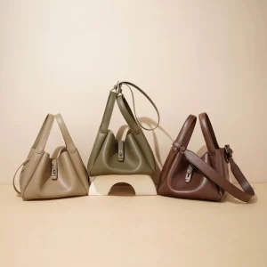 Bucket Bag New Custom logo Fashion Ladies High end Genuine Leather Bags Bucket Shoulder Hand Bag for Women Bucket Bag