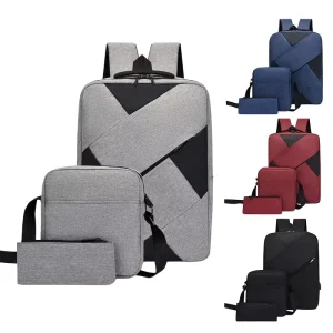 Business Laptop Backpack Oxford Waterproof Zipper Large Capacity Stylish Unisex Anti Theft Breathable Travel Bag for School