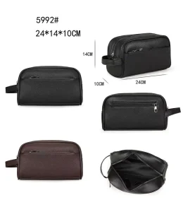 Business Soft PU Leather Purse Phone Storage Outdoor Travel Handbag Wallet Anti Theft Mens Clutch Bag Personalized