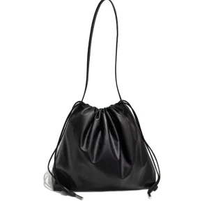 Calfskin Genuine Leather Women’s Hobo Bag Shoulder Crossbody Spring Relaxed Style Bucket Bag