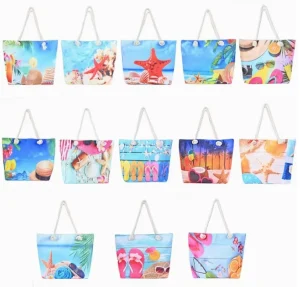 Canvas Beach Bags Women Custom Summer Fashion Beach Bag