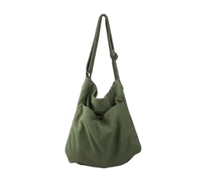 Canvas Hobo Crossbody Shoulder Tote Bag for Women and Men with Multi-pocket Casual Purse Messenger Bags Travel Work
