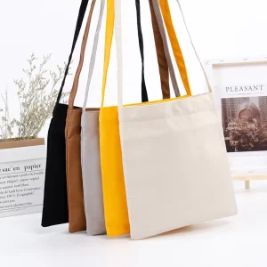 Canvas Tote Bag Shoulder Folding Bag Shopping Cotton Bag Customize Logo
