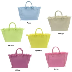 Canvas Tote Bag With Pocket Zipper Women Handbag Beach Tote Bag Tassel Fringe Large Canvas Bags