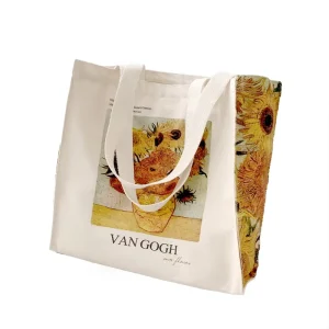 Canvas Tote Shopping Bag Organic Recycle Cotton Screen Printing Customized Gift Craft Recyclable Candle Stickers