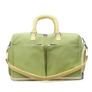 Carry on Size Big Pocket Weekender Travel Duffel Bag for Trekking Airline Travel with Shoe Compartment