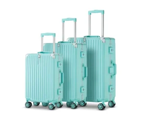 Carry on Suitcase Hard Side Spinner Wheels Front Opening Pocket Luggage ABS and PC Trolley Bag
