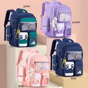 Cartoon Fashionable Custom Logo Large Outdoor Waterproof Sac a dos School Bags Student Backpack