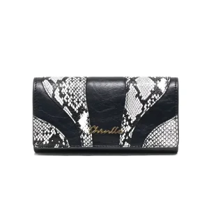 Casual Clutch Handbag PU Leather Serpentine Vein Multi Compartment China Customized Leather Handbags with logo