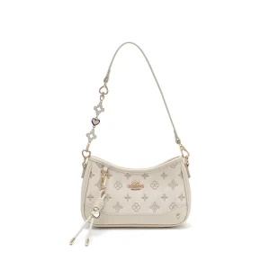 Casual Daily Designer Bags Fabric & PU Splicing Small Hobo With Tassel Charm Women’s Shoulder Bags Women Crossbody Bag