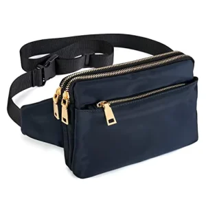 Casual Fanny Packs for Women Men Waist Bag Fanny Pack Multi Pockets Hip Bum Bags Belt Bag for Travel Hiking Cycling Running