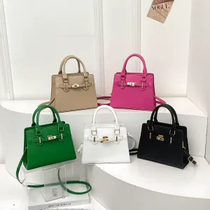 Casual Retro Satchel for Bag Women Spring Summer Shoulder Crossbody Square Bag Waterproof ZIP Single Polyester