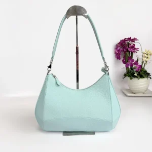 Chic Vintage Lady Crescent Half Moon Bag High Quality Smooth Leather Waterproof Portable Underarm Hobo Purse Custom OEM ODM