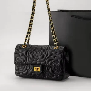 Classic Camellia Flower Crossbody Bag Diamond Quilting Bags Women Fashion Classic Designer Chain Shoulder Bags