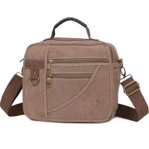 Classic Canvas Satchel Adjustable Strap Organized Pockets