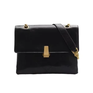 Classic Leather Satchel Bag Design Black Shoulder Satchel Purse Messenger Bags Satchel Totes Bag