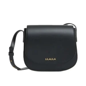 Classic Retro Women’s Cross Bag Structured Half Moon Saddle Handbag Hidden Magnetic Closure Hard Leather Purse