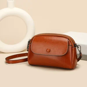 Classical Crossbody Shoulder Bags Women Mom Handbags Casual Shoulder Small Phone Purse Designer Leather Messenger Bags Brown