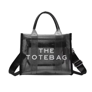 Clear Tote Bags for Women, Clear Crossbody Bag Purse PVC Transparent Tote Handbag for Travel Beach