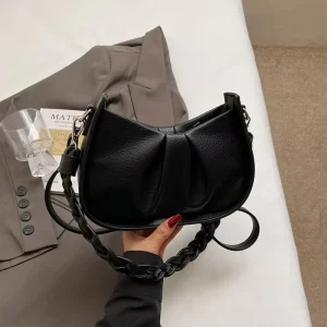 Cloud Underarm Bag Women Niche Designer Shoulder Purse Soft Curve Crossbody Minimalist Bag