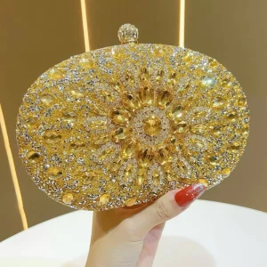 Clutch Bags for Women Ladies Chain Dinner Bags Fashion Wedding Handbags Full Diamond Evening Clutch Bag