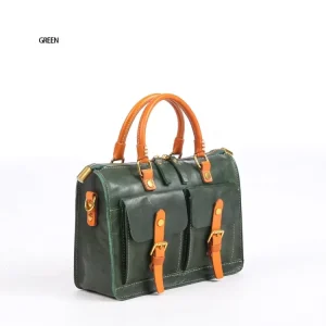College Trendy Satchel Sling Crossbody Bag Luxury Genuine Leather Men’s Women’s Messenger Bag for Men and Women
