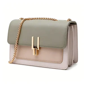 Color Block Crossbody Bags For Women Leather Cross Body Purses Cute Designer Handbags Shoulder Bag Medium Size