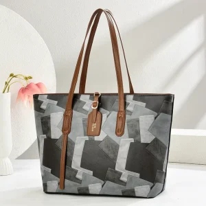 Color block Large capacity Women’s Tote Bag New Style Simple Handbag Retro Casual Crossbody Bag Totebags
