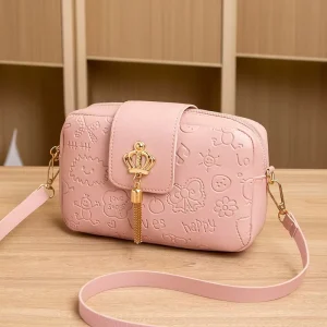 Comfortable Women’s PU Fashion Cross Body Bag Multi Season Practical Handbag
