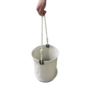 Construction Site Canvas Bucket Tool Bag with Hard Bottom