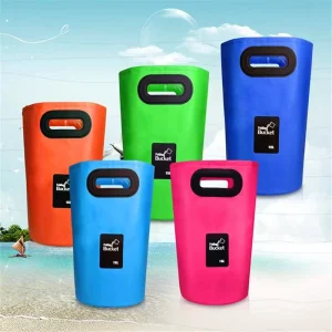 Convenient PVC Folding Bucket for Outdoor Water Storage for Leisure Fishing & Car Wash Durable Water Filling Bucket Bag
