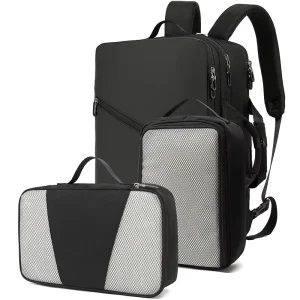 CoolBELL Factory OEM ODM Lightweight 3 in 1 Set Travel School Waterproof 17 Inch Laptop Backpack 180 Degree Open Backpack Bag