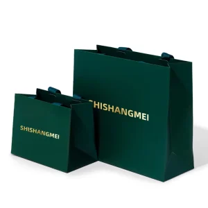 Cosmetics Clothes Packaging Paper Bag Personalized Green Luxury Custom Paper Shopping Bags