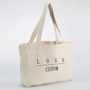 Cotton Canvas Tote Bag Large Blank Grocery Reusable Shopping Bag Custom Printable Logo with Daily Use