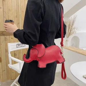 Creative Funny Cute Elephant Shape Shoulder Phone Purse Factory Girls Popular Coin Bag