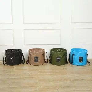 Cross Border Large Capacity Foldable Fishing Camping Bucket Outdoor Foot Soaking Bucket with Water Storage Promotional Tote Bags