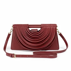 Cross Border RFID Summer Fashion Crossbody Clutch Bag Open Geometric Pattern Women’s Line Flowing Comb Design