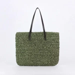 Cross border Factory of Hand woven Large capacity Fashionable Large Straw Bags
