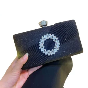 Cross-border Foreign Trade Super Flash Birthday Wedding Dress Banquet Celebrity Handheld Evening Bag Night Temperament
