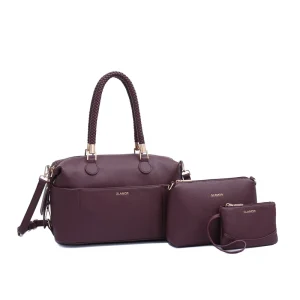 Cross border Lady Trendy Soft PU 2-in-1 Waterproof ZIP Closure Single Strap Shoulder Bag G818#