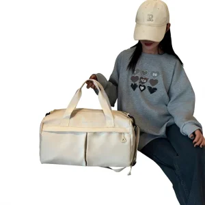 Cross-border New Multi-functional Polyester Large Capacity Leisure Travel Sports Gym Yoga Shoulder Crossbody Bag Two Straps