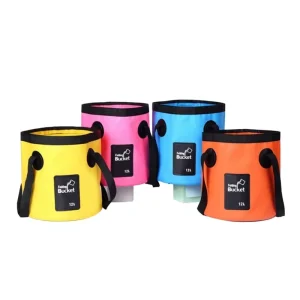Cross-border Outdoor Camping Fishing Waterproof PVC Portable Folding Bucket Bag Household Foot Stock